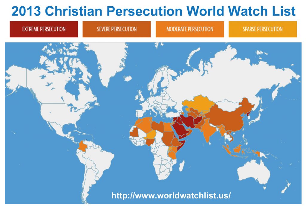 One in every eight Christians face high levels of persecution — World Watch  List 2020 | gatewaynews.co.za